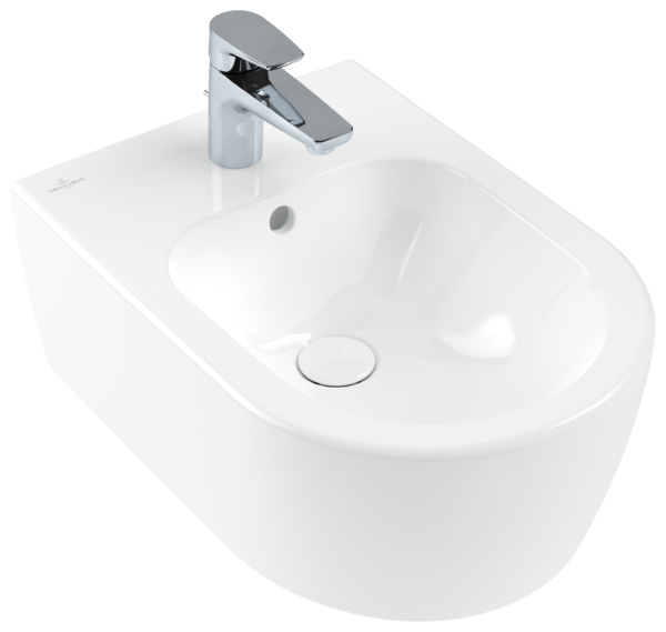 Villeroy & Boch Bidet Avento 5405 370x530mm mit Überlauf wandhängend Weiß Alpin C, 540500R1