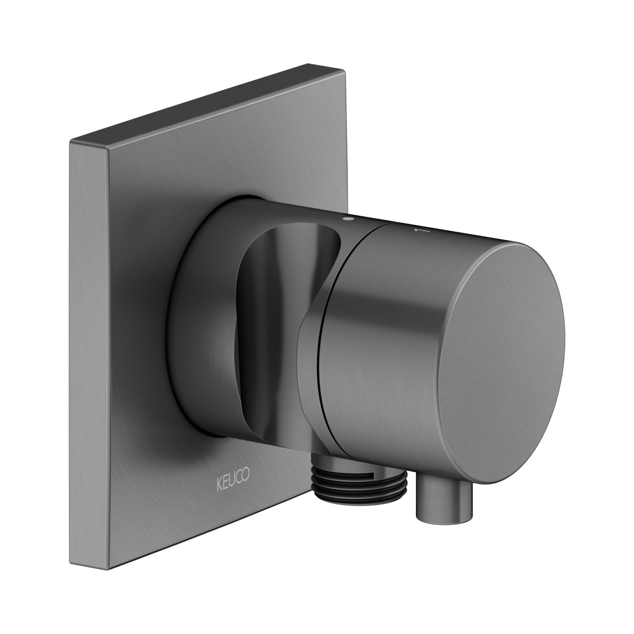 Keuco 2-Wege Umstellv. IXMO Comfort 59556, Schlauchan./Brauseh.,eckig,Schwchr.geb., 59556131202 59556131202