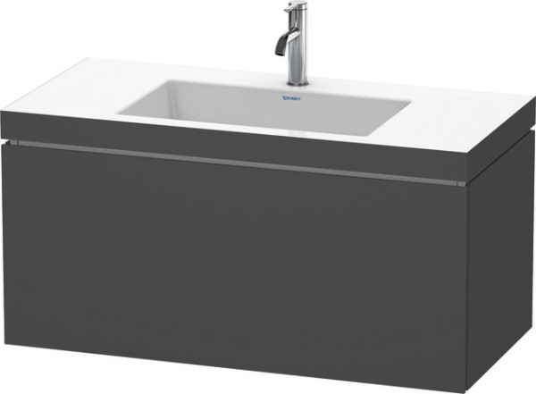 Duravit L-Cube c-bonded Set wandhängend Graphit Matt 1000x480x500 mm - LC6918O4949