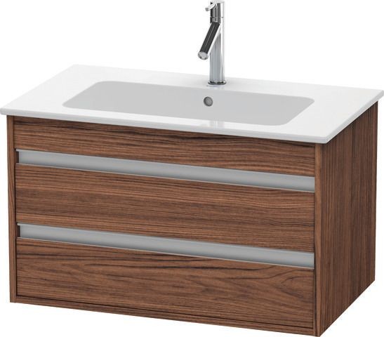 Duravit Ketho Waschtischunterbau wandhängend Nussbaum dunkel Matt 800x475x480 mm - KT642902121