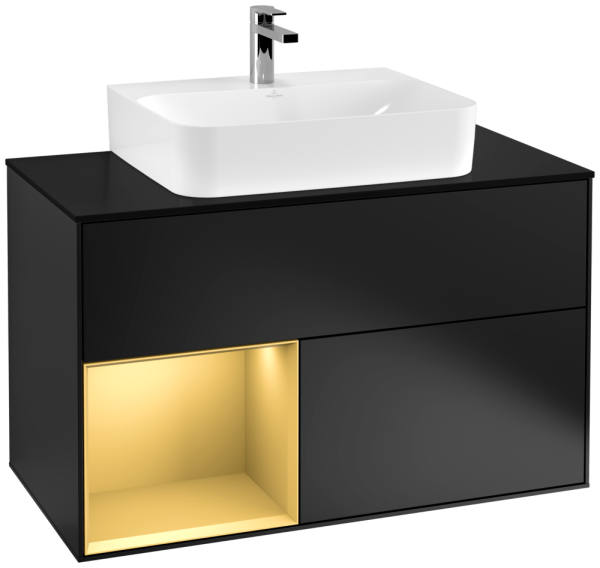Villeroy & Boch Waschtischunterschrank Finion F11 1000x603x501mm WT mittig, F112HFPD