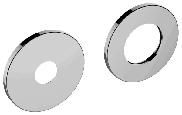 Keuco Rosetten-Set 51516, verchromt, rund / 85 mm, 51516010091