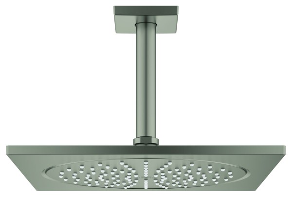 GROHE Kopfbrauseset Rainshower Aqua 10" 26861 DA 1 Strahl 9,5l/min satin steel, 26861MS0