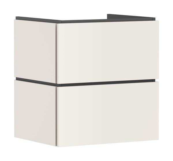 Hansgrohe Waschtischunterschrank Xilesa E 580x470mm m.2SK PushOpen WB Sandbeige matt, 54293780