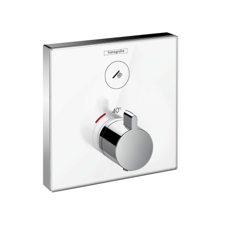 Hansgrohe Thermostat Unterputz ShowerSelect Glas 1 Verbraucher weiss/chrom, 15737400 , 15737400