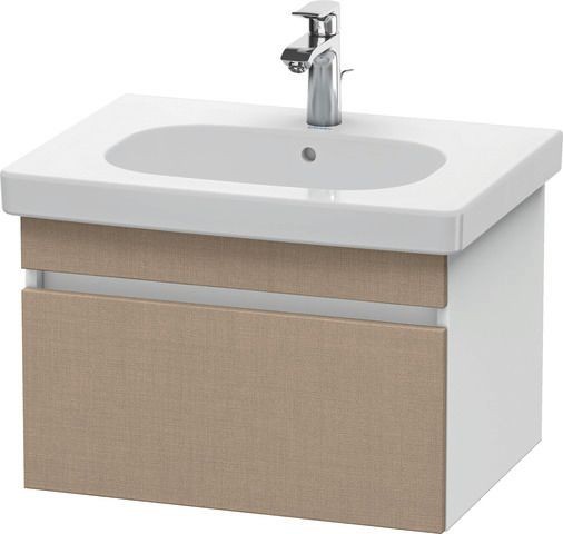 Duravit DuraStyle Waschtischunterbau wandhängend Leinen & Weiß Matt 600x453x398 mm - DS638307518