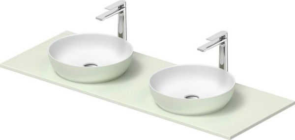 Duravit Sivida SET, Aufsatzbecken 2 r.400 B.Aussen: blassgrün matt