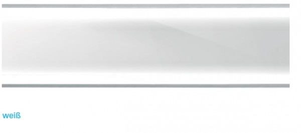 I-DRAIN Rostabdeckung Glaseinlage, 90 cm,ESG Glas Farbe weiß