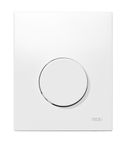 Tece loop Urinal-Betätigungsplatte Kst. mit Kartusche Weiß glzd., 9242600