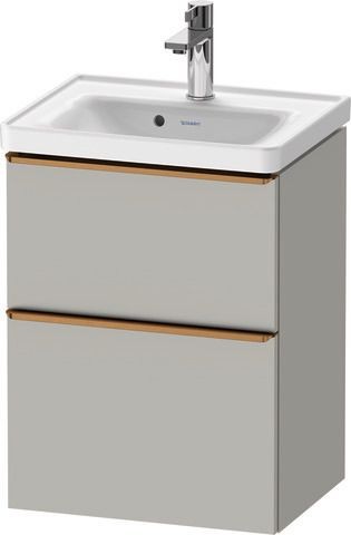 Duravit D-Neo Waschtischunterbau wandhängend Betongrau Matt 484x372x625 mm - DE4350004070000