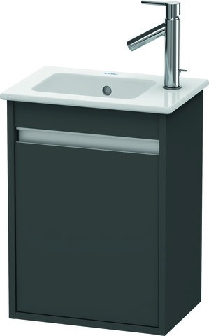 Duravit Ketho Waschtischunterbau wandhängend Graphit Matt 400x285x550 mm - KT6417L4949