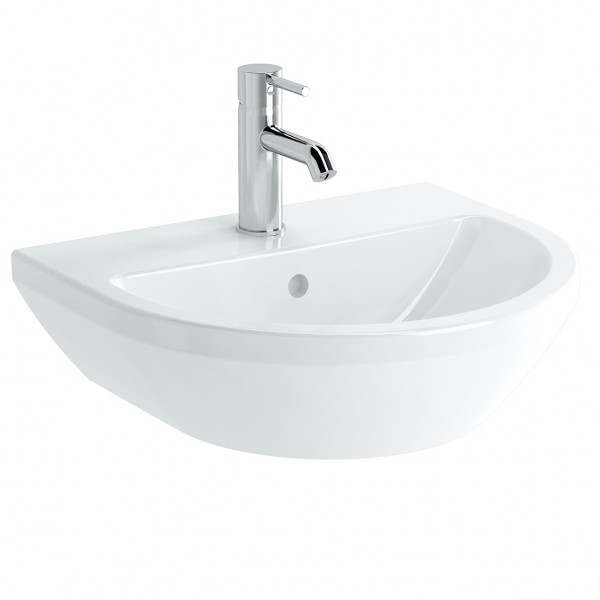 Vitra Integra Waschtisch 50 cm rund Weiß, 7066L003-0001