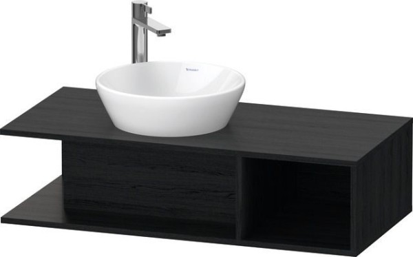 Duravit D-Neo Konsolenwaschtischunterbau wandhängend Eiche Schwarz Matt 1000x480x260 mm - DE49190161