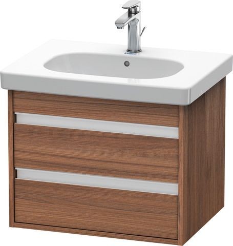 Duravit Ketho Waschtischunterbau wandhängend Nussbaum Matt 600x455x480 mm - KT665007979