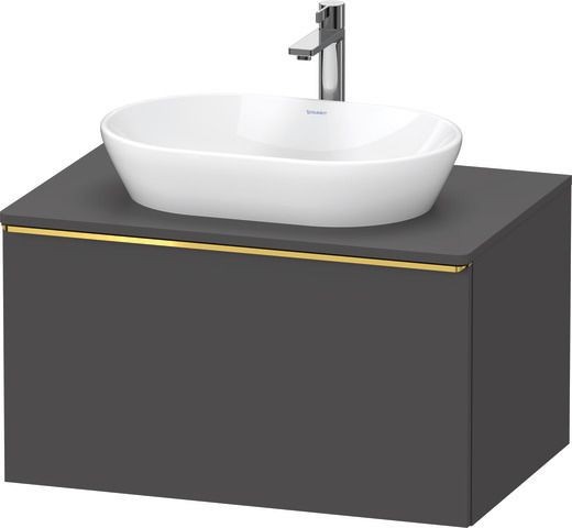 Duravit D-Neo Konsolenwaschtischunterbau wandhängend Graphit Matt 800x550x459 mm - DE4947034490000