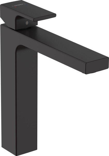 Hansgrohe Waschtischmischer 190 Vernis Shape ohne Ablaufgarnitur mattschwarz, 71591670