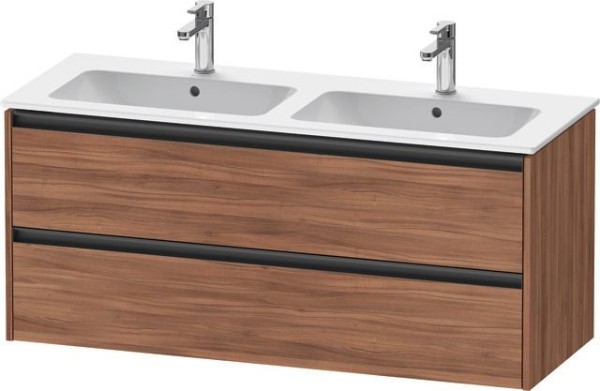 Duravit Ketho.2 Waschtischunterbau wandhängend Nussbaum Matt 1280x480x550 mm - K25266079790000