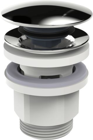 Hansa Ablaufgarnitur Push-Open HANSA 0762 chr