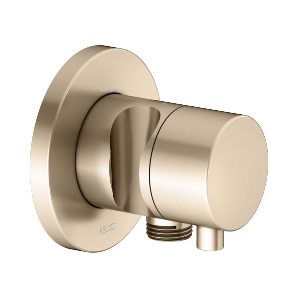 Keuco Absperrventil IXMO Comfort 59541,rund Schlauchanschl./Brauseh., Bronze gebürstet,59541031201