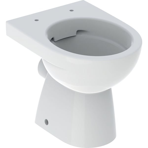 Geberit Renova Stand-WC Tiefspüler, Abg.horiz teilgeschlossene Form, Rimfree, KeraTect, 500480018