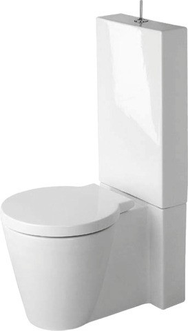 Duravit Starck 1 Stand WC für Kombination Weiß Hochglanz 640 mm - 0233090064