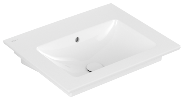 Villeroy & Boch Waschtisch Venticello, 412462R1, B: 600, T: 500mm, Weiß Alpin CeramicPlus