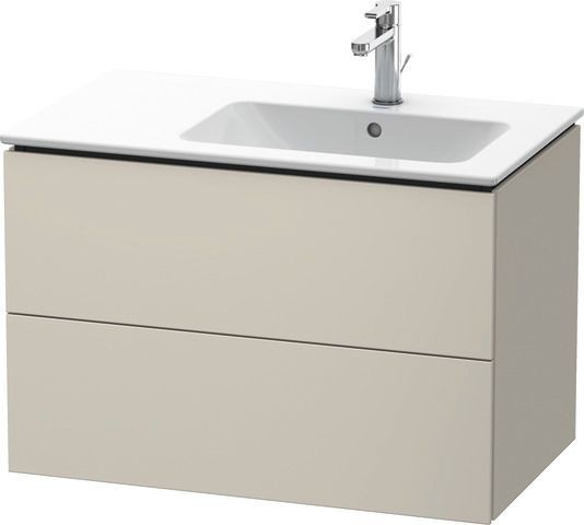 Duravit L-Cube Waschtischunterbau wandhängend Taupe Supermatt 820x481x550 mm - LC629208383