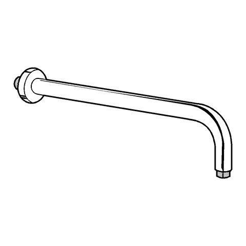 Kludi A-QA Wand-Brausearm 400 mm Matt Dove, 66514O1-00
