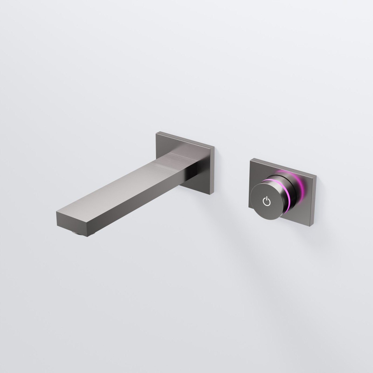 Steinberg Serie 390 iFlow - Vollelektronische Wand-Waschtisch-Armatur, Gunmetal gebürstet 390 1816 BGM