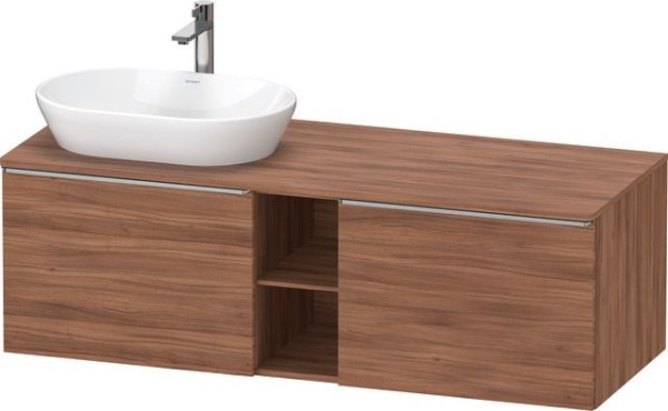 Duravit D-Neo Konsolenwaschtischunterbau wandhängend Nussbaum Matt 1400x550x459 mm - DE4950L70790000