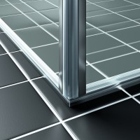 Preview: Kermi Eck-Halbteil rechts Preview: Kermi Eck-Halbteil rechts Liga 2CR 1230x1850, silber hochglanz, ESG klar, LI2CR12318VAK