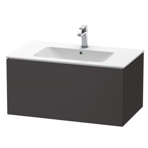 Duravit L-Cube Waschtischunterbau wandhängend Graphit Supermatt 820x481x400 mm - LC614108080