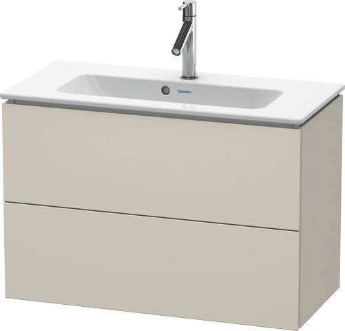 Duravit L-Cube Waschtischunterbau wandhängend Taupe Matt 820x391x550 mm - LC625709191