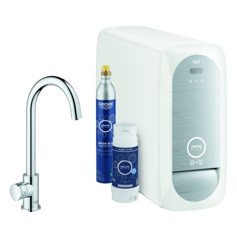 Grohe Blue Home Mono Starter Kit 31498 Bluetooth/WIFI C-Auslauf chrom, 31498001