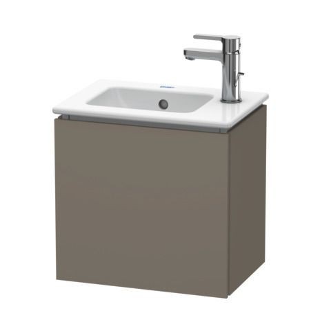 Duravit L-Cube Waschtischunterbau wandhängend Flanell Grau Seidenmatt 420x294x400 mm - LC6272R9090
