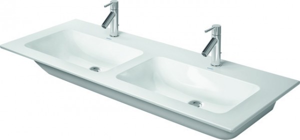 Duravit ME by Starck Doppelwaschtisch Weiß Hochglanz 1300 mm - 2336130000