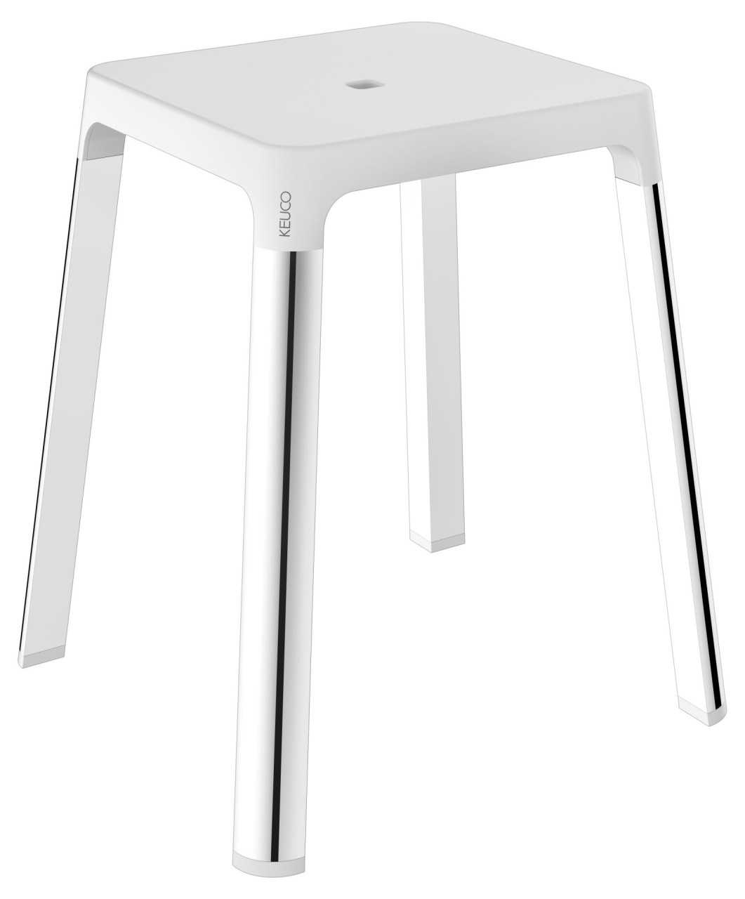 KEUCO AXESS Hocker, Aluminium/Kunststoff, B: 42,3 H: 47,6 T: 42,3 cm, 35082010051 35082010051