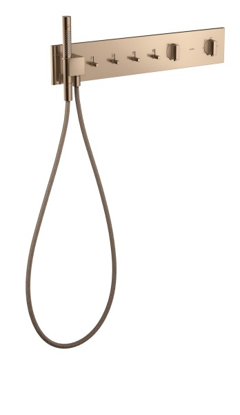 Hansgrohe Thermostatmodul 610/110 Axor ShowerComposition 4 Verbraucher, polished red gold, 12573300