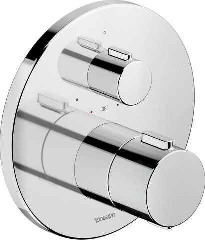 Duravit Thermostatarmaturen Thermostat Unterputz, 1 Verbraucher Chrom Hochglanz 170x94x170 mm - TH42