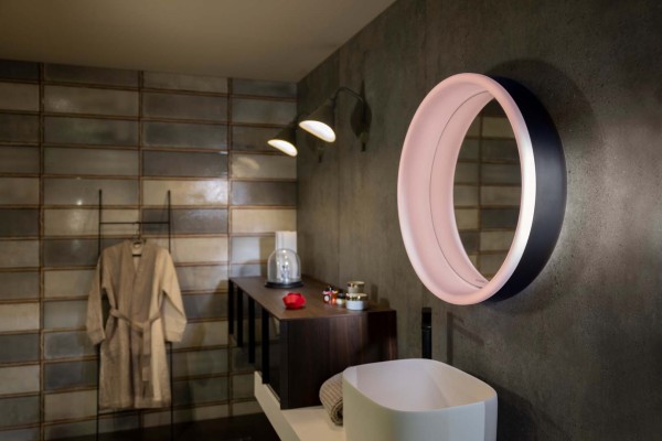 Lichtspiegel Schneider LUNE D2W 73/D2W, Edelstahl geschliffen, 211.073.01.60