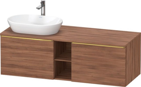 Duravit D-Neo Konsolenwaschtischunterbau wandhängend Nussbaum Matt 1400x550x459 mm - DE4950L34790000