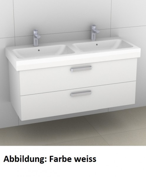 Artiqua 413 Waschtischunterschrank für iCon 124120 Oxid Dunkelgrau quer, 413-WU2L-K05-7184-723