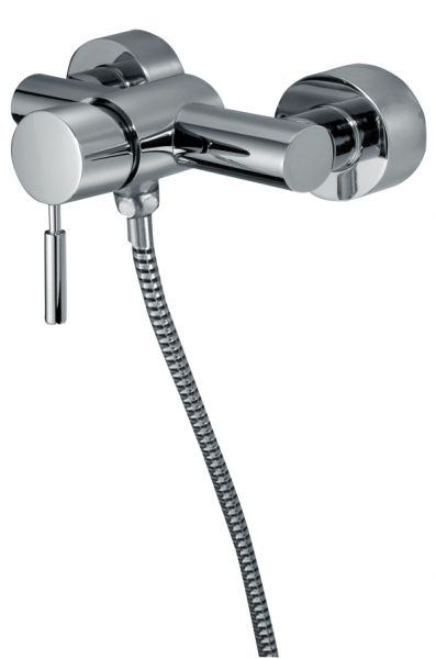 KAJA-Ipuri Einhebel-Brausebatterie mit Zylin- derstifthebel, velourschrom