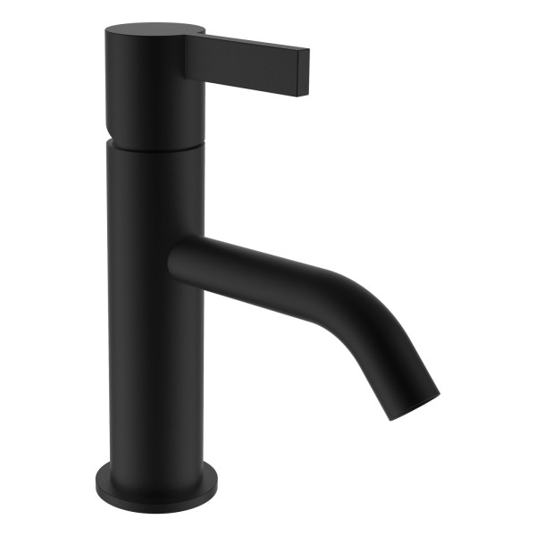 LAUFEN Waschtischarmatur Kartell LAUFEN Festauslauf Ausladung 115 mm ohne Ablaufventil PVD Titanschw