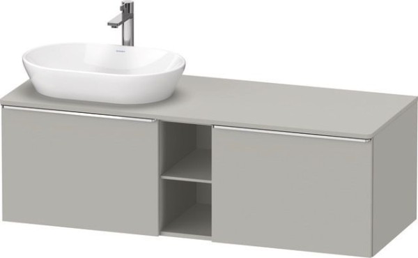 Duravit D-Neo Konsolenwaschtischunterbau wandhängend Betongrau Matt 1400x550x459 mm - DE4950L1007000