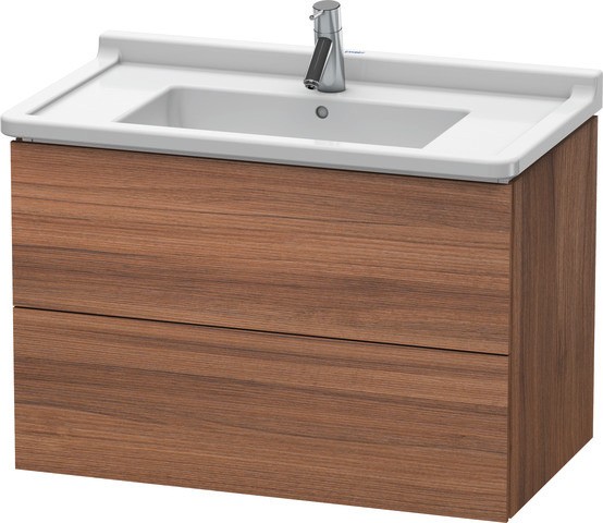 Duravit L-Cube Waschtischunterbau wandhängend Nussbaum Matt 820x469x558 mm - LC626507979