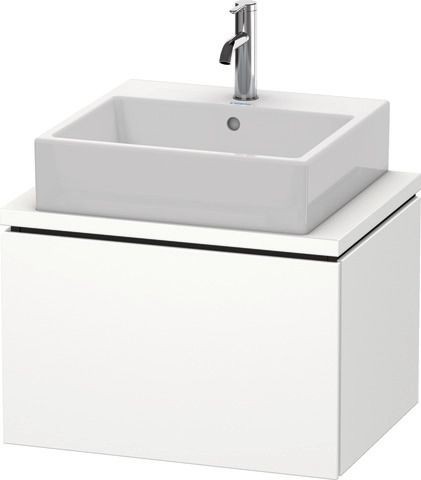 Duravit L-Cube Konsolenwaschtischunterbau wandhängend Weiß Supermatt 620x477x400 mm - LC580008484