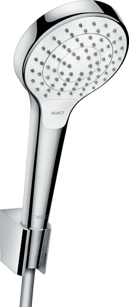 Hansgrohe Brausenset Croma Select S Vario/ Porter S weiss/chr.Brauseschlauch 1600mm, 26411400