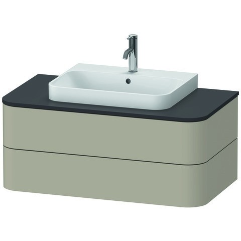 Duravit Happy D.2 Plus Konsolenwaschtischunterbau wandhängend Taupe Seidenmatt 1000x550x408 mm - HP4