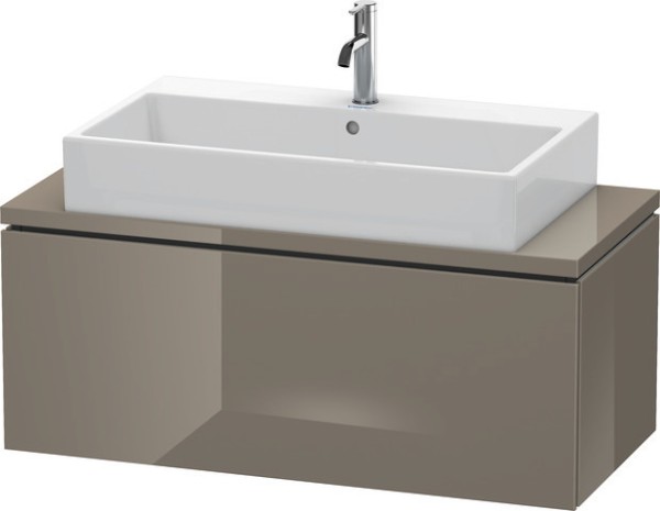 Duravit L-Cube Konsolenwaschtischunterbau wandhängend Flanell Grau Hochglanz 1020x477x400 mm - LC580
